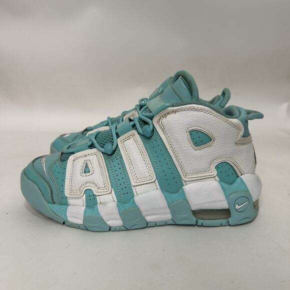 Nike Air More Uptempo GS “Island Green White” - Picture 6 of 10